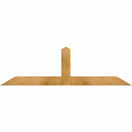 Ekena Millwork Portland Rough Sawn Timber Gable Bracket, Western Red Cedar, 60"W x 17"H x 4"D x 4"F, 7/12 Pitch GBW060X17X0404POR00RWR